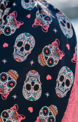 Foulard LITTLE SKULL noir