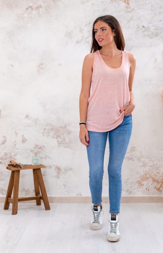 Light pink NAPOLI tank top