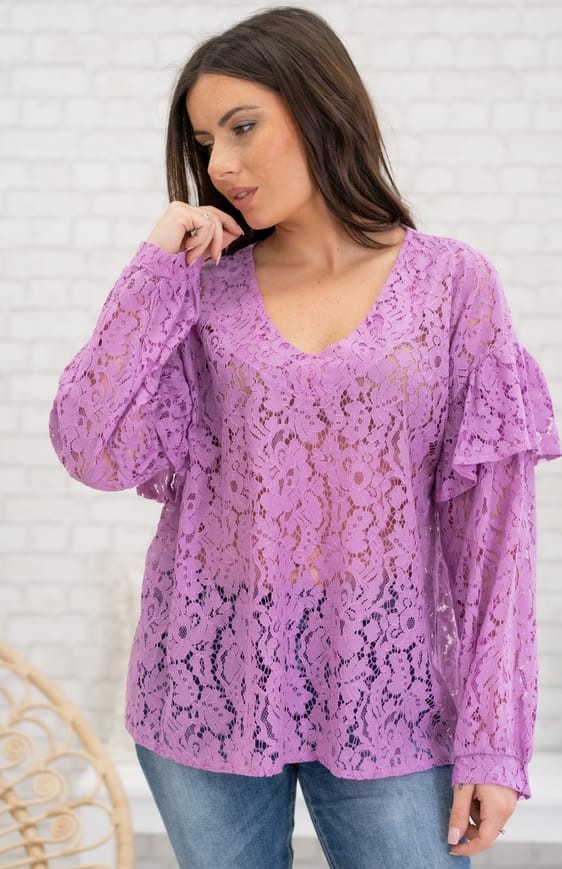 Lilac LUDIVINE blouse