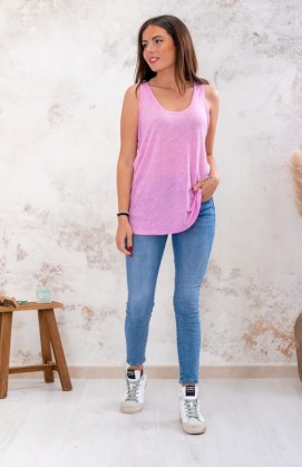 Pink NAPOLI tank top