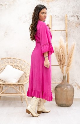 Pink BARCELONE longue dress