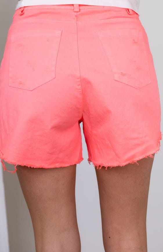 short ANTHO corail fluo