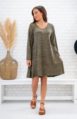 Robe TENNESSEE courte kaki...