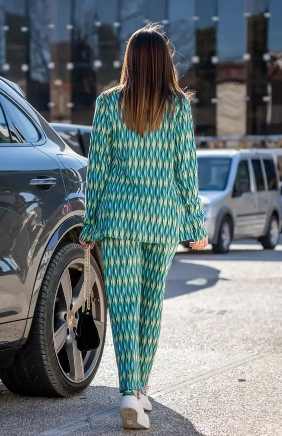 Pantalon HARVEY vert/bleu Banditas