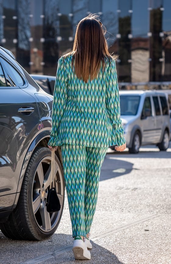 Pantalon HARVEY vert/bleu Banditas