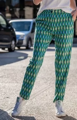 Pantalon HARVEY vert/bleu Banditas