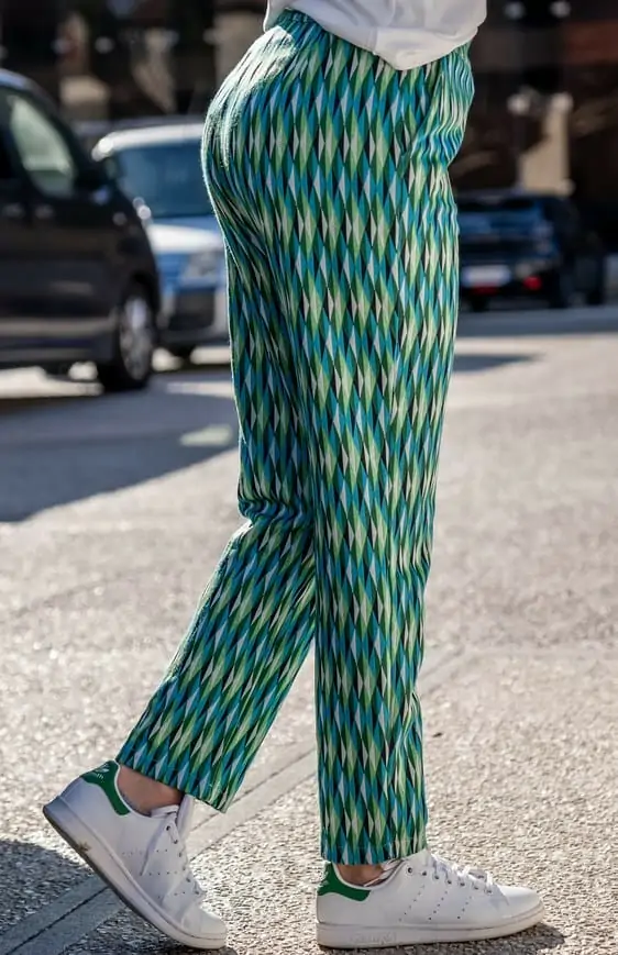 Pantalon HARVEY vert/bleu Banditas