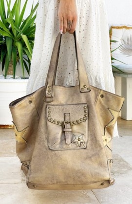 Sac CHIARA doré vintage