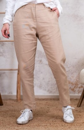 Pantalon AMAURY beige irisé...