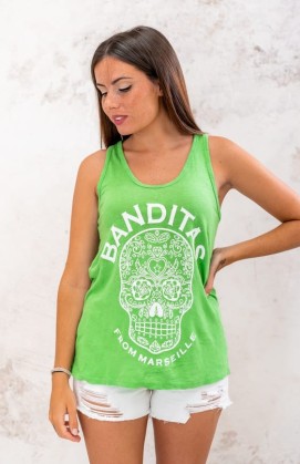 Débardeur MEXICO vert Banditas