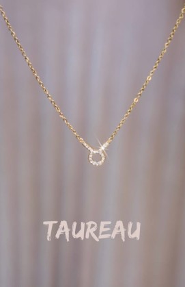Collier ASTRO taureau doré