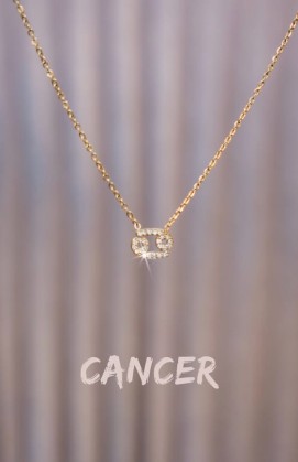 Collier ASTRO cancer doré