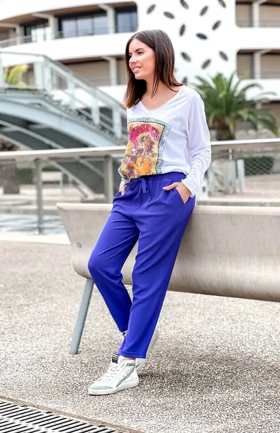 Pantalon STEPHEN violet