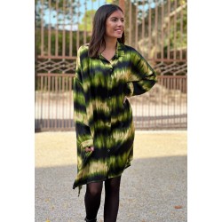 Robe DELFINA courte verte