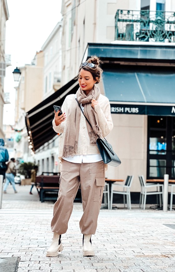 Taupe pant RUSSEL