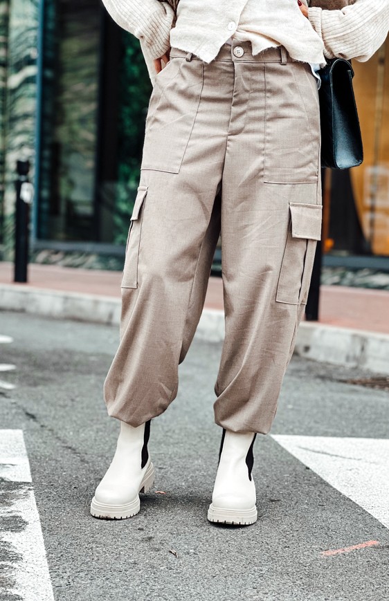 Pantalon RUSSEL taupe