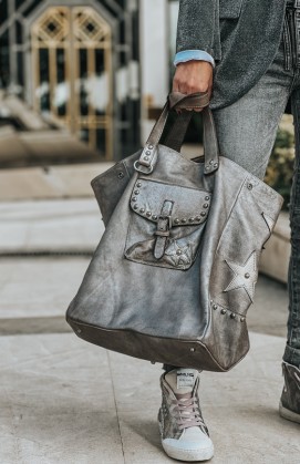 Sac CHIARA gris vintage