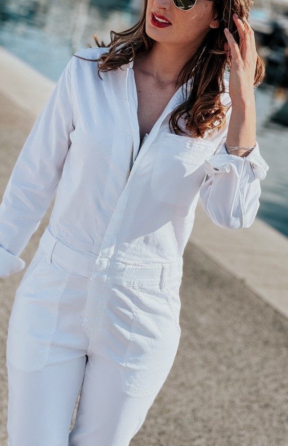 White jumpsuit GWENAEL