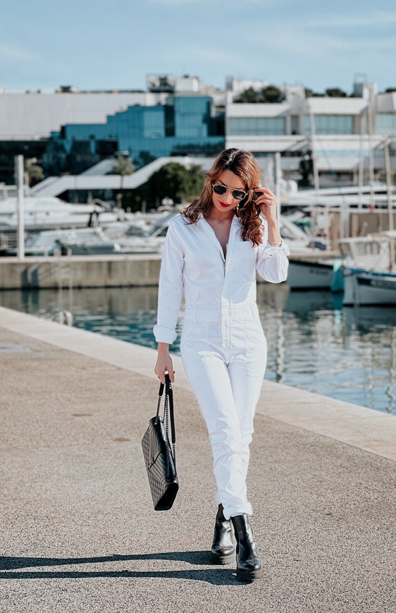 White jumpsuit GWENAEL