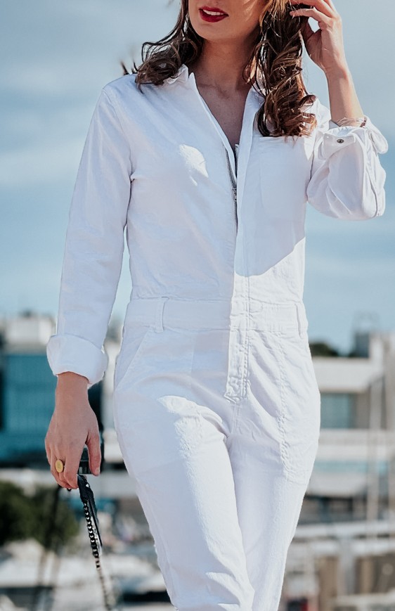 White jumpsuit GWENAEL