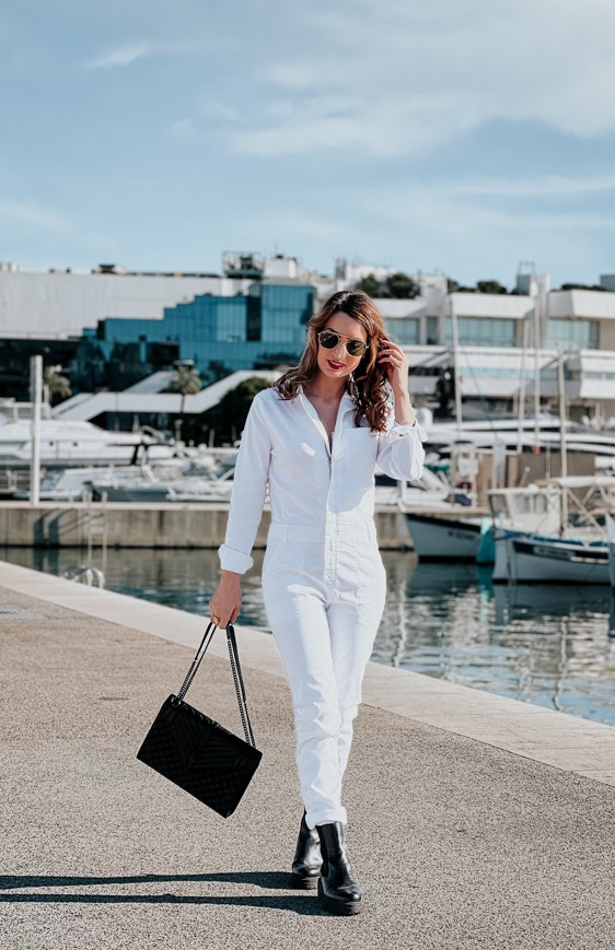 White jumpsuit GWENAEL