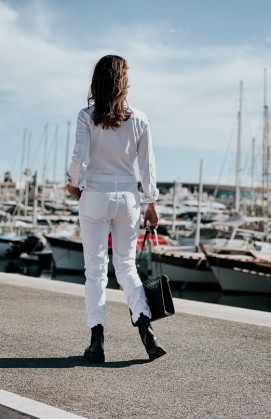 Combinaison pantalon GWENAEL blanche