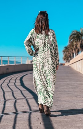 Green CHRISSY long dress