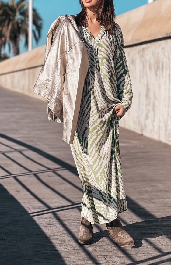 Robe CHRISSY longue verte