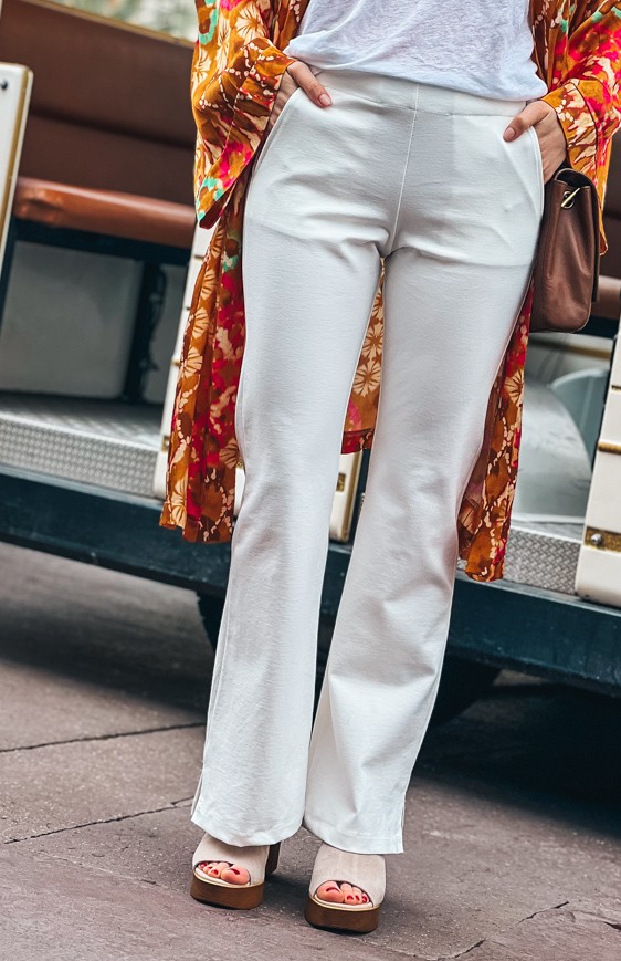 White FRED trousers