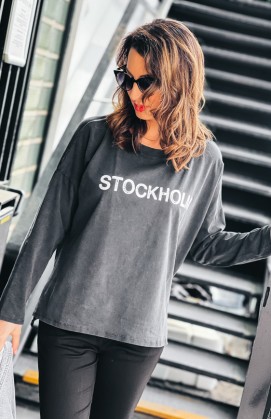 Anthracite STOCKHOLM T-shirt