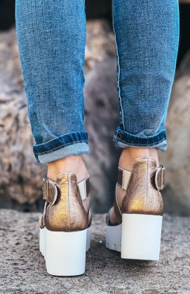 Copper SUBWAY sandals