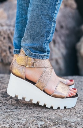 Copper SUBWAY sandals