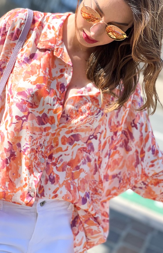 Chemise APRIL corail