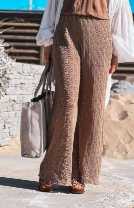 Pantalon WOODY camel