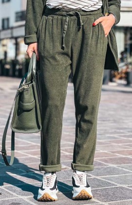 Khaki GIACO track pants