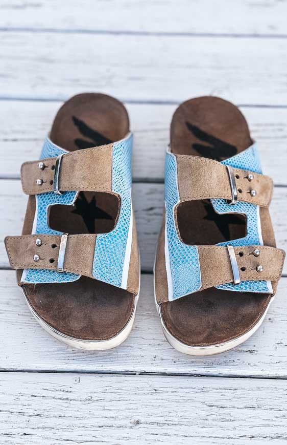 Turquoise DELILAH mules