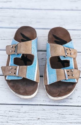 Mules DELILAH turquoise