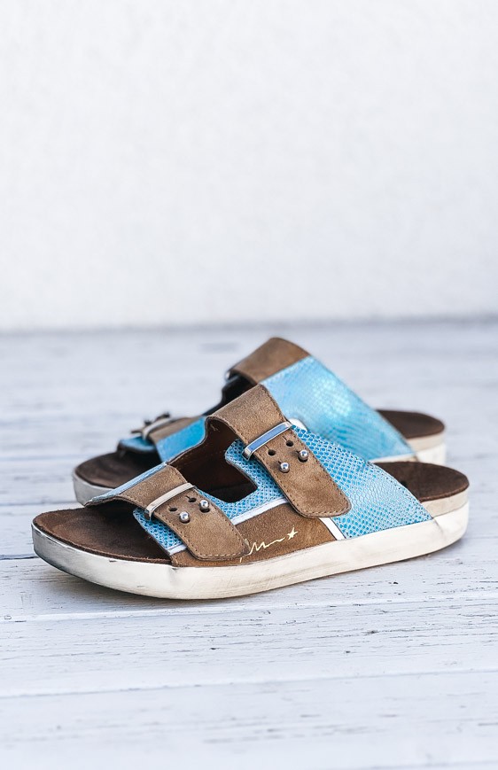Mules DELILAH turquoise