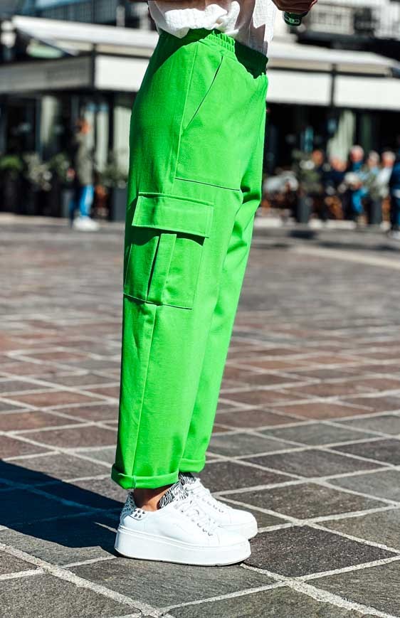 Pantalon RICKIE vert clair