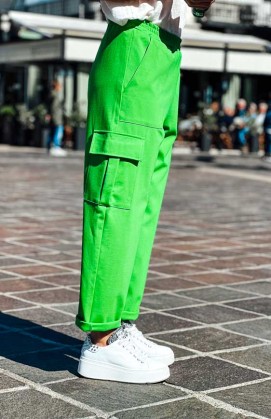 Light green RICKIE trousers