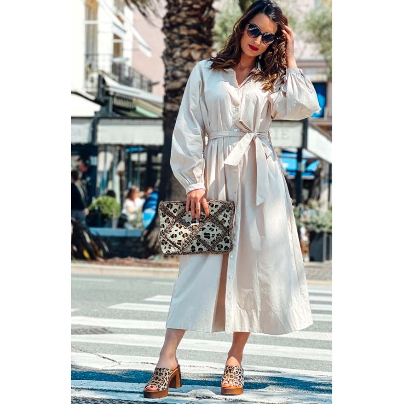 Beige SAKINA long dress