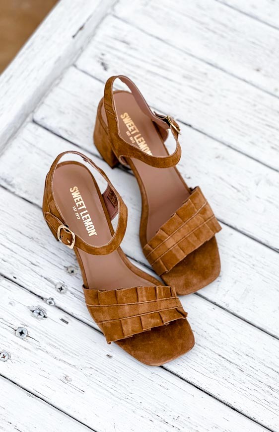 Camel LATINA sandals SWEET LEMON boho sandals Boutique Keva