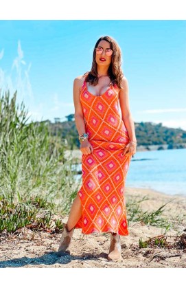 Orange BEACH long dress