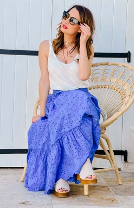 Long lavender PALOMA skirt