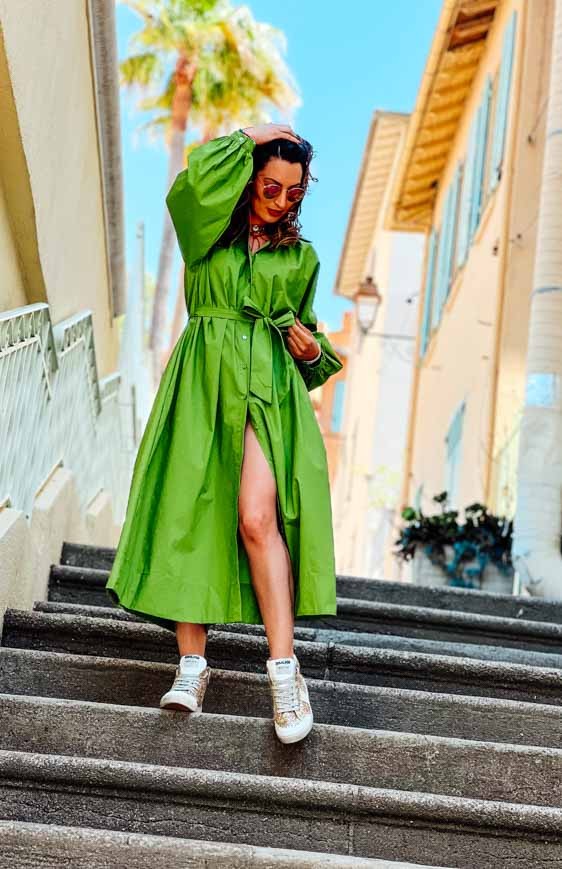 Green SAKINA long dress