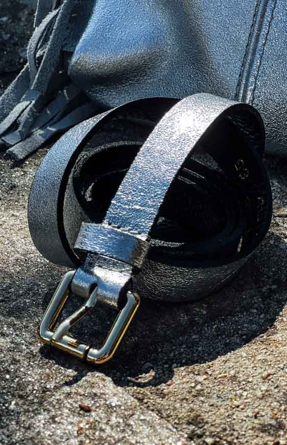 Silver LEA belt