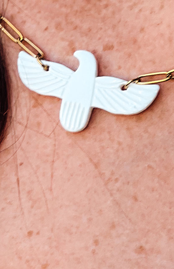 Collier BIRDY blanc