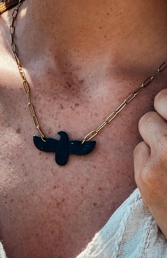 Black BIRDY necklace