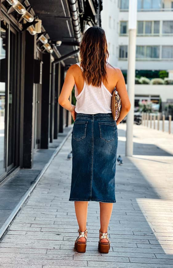 Dark blue ERIKA skirt