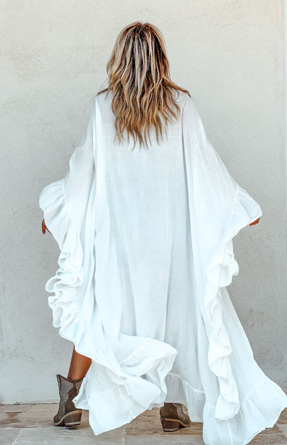 White BILBAO kimono